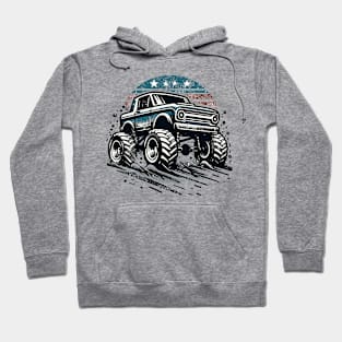 Cartoon monster truck Hoodie